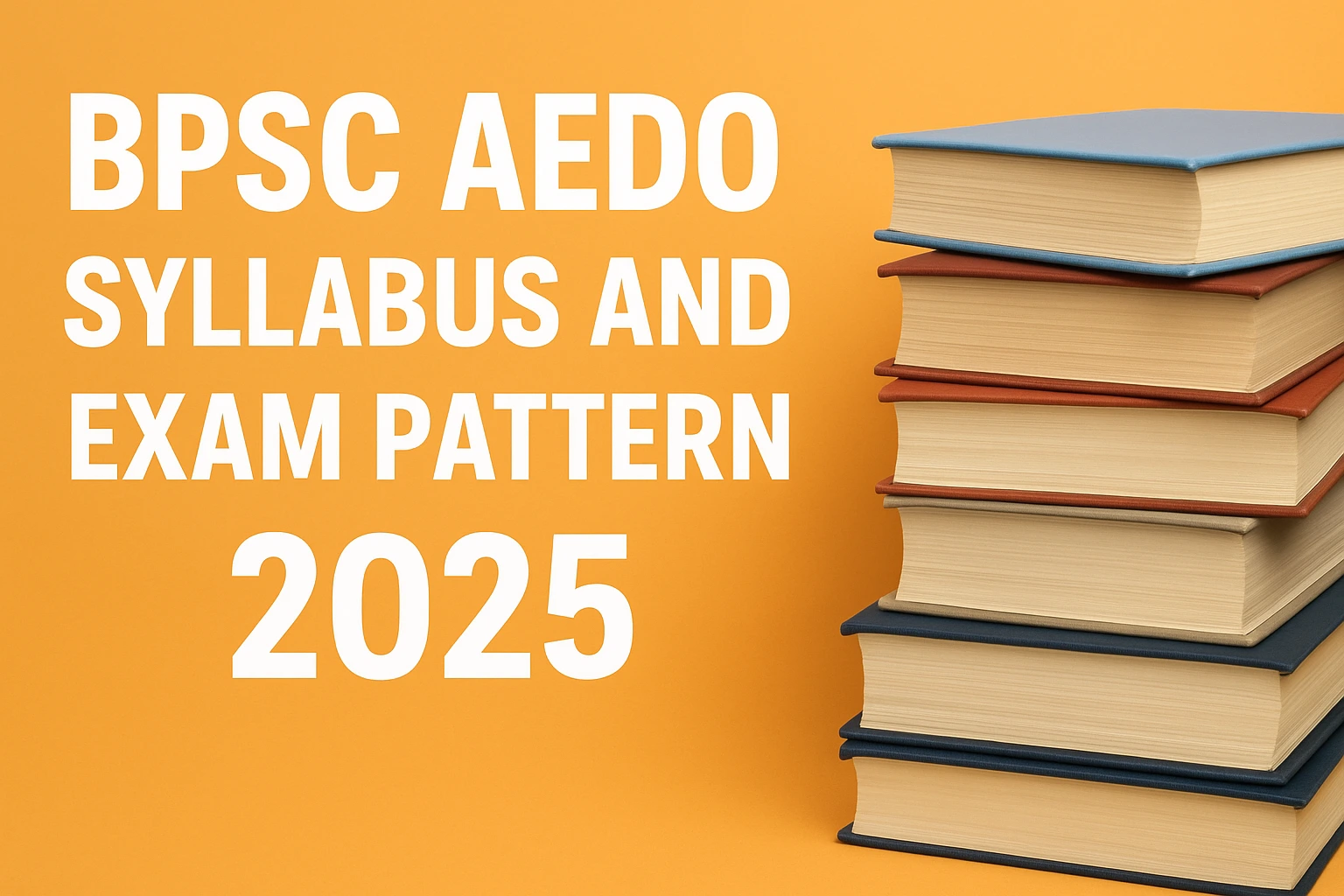 BPSC AEDO Syllabus and Exam Pattern 2025