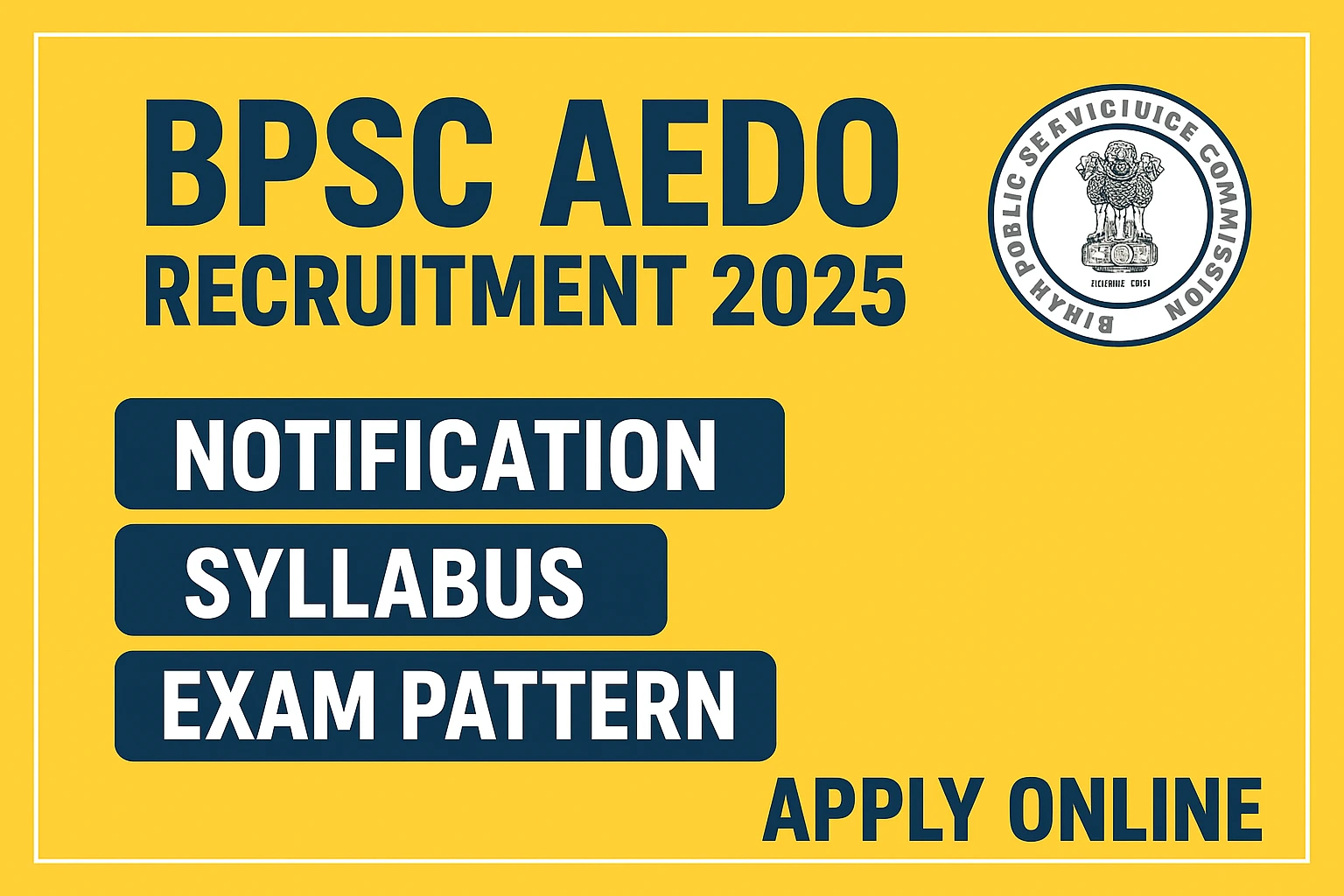 BPSC AEDO Recruitment 2025