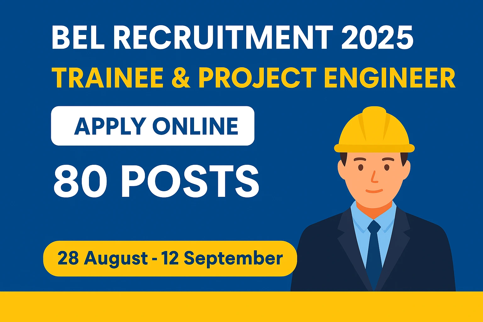 BEL Trainee And Project Engineer Recruitment 2025- 80 वैकेंसी पर आवेदन शुरू