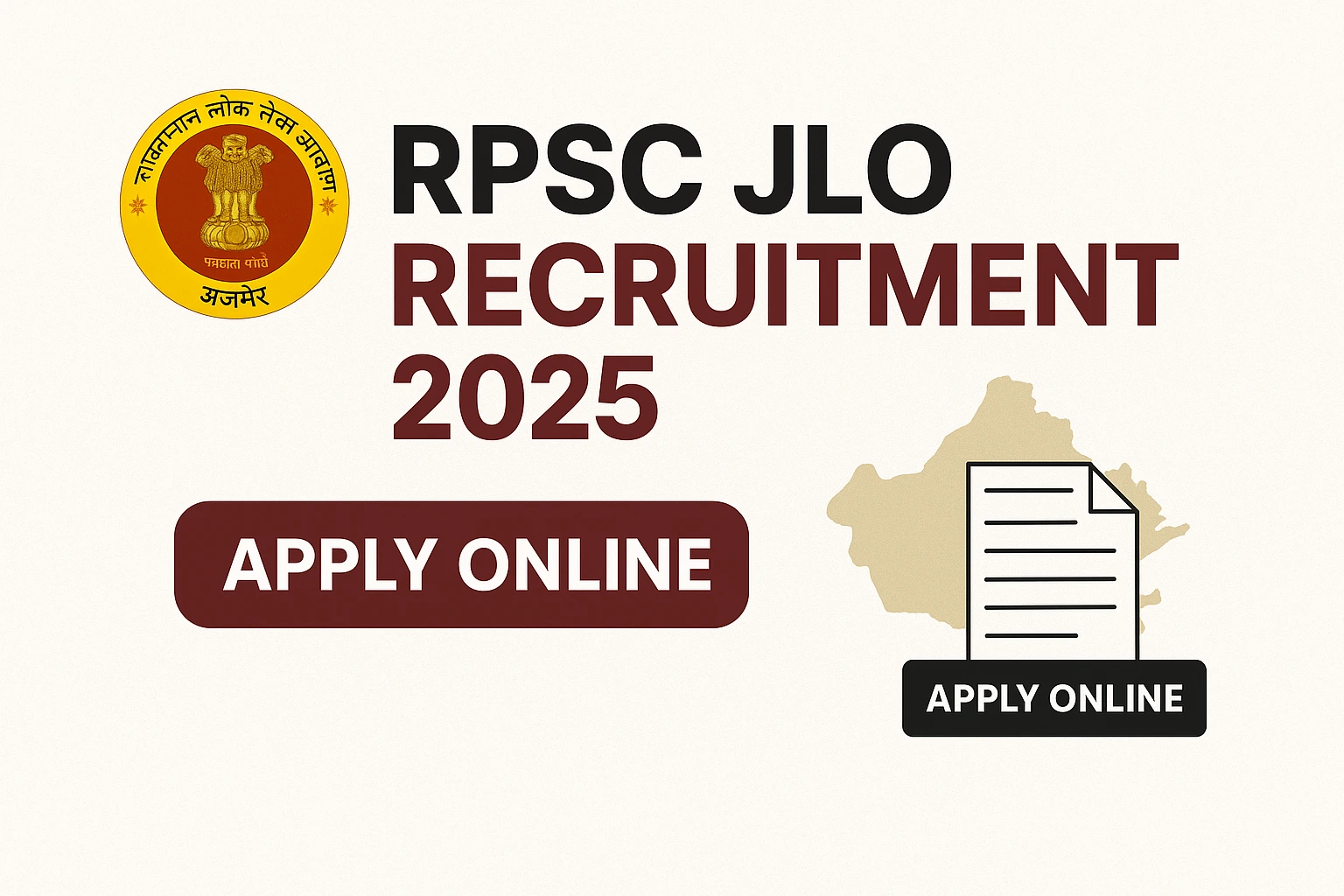 RPSC Junior Legal Officer (JLO) Recruitment 2025- ऑनलाइन आवेदन शुरू, जानें महत्वपूर्ण जानकारी