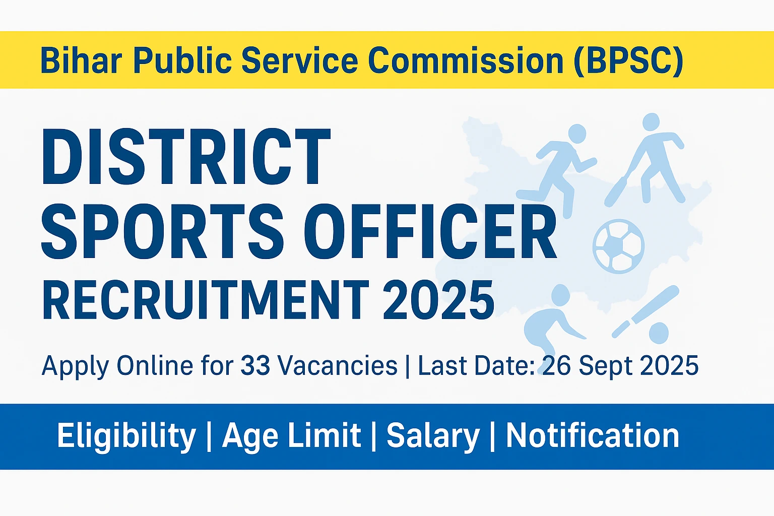BPSC District Sports Officer Recruitment 2025