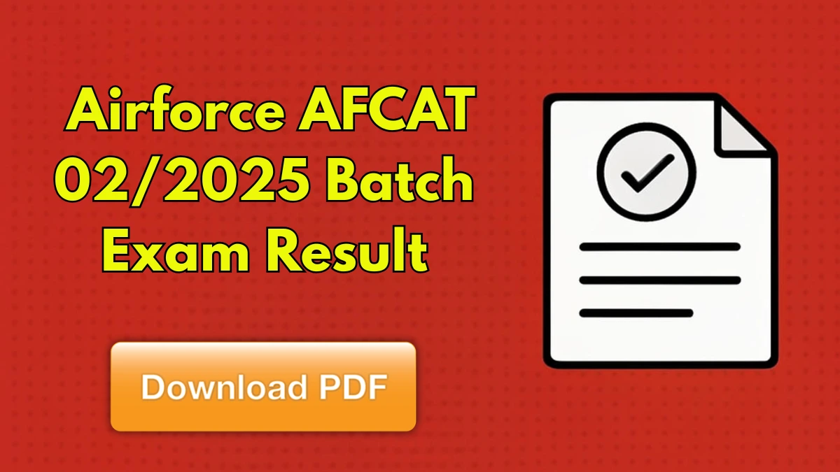 AFCAT 2 Result 2025