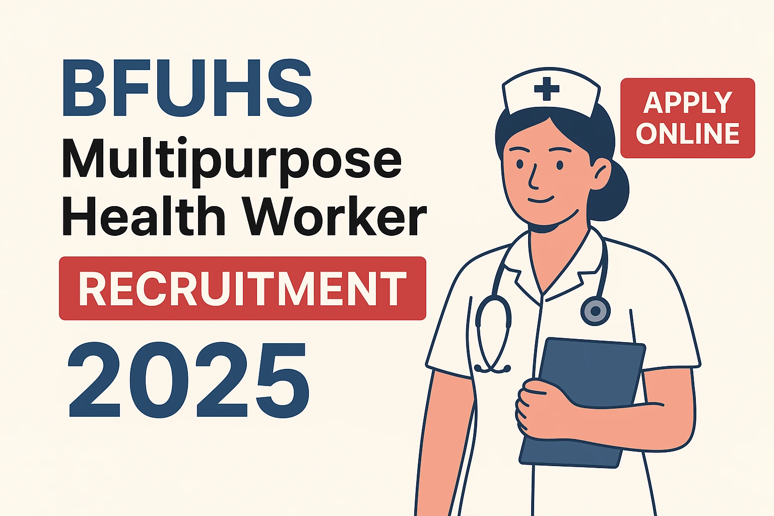 BFUHS Multipurpose Health Worker Recruitment 2025