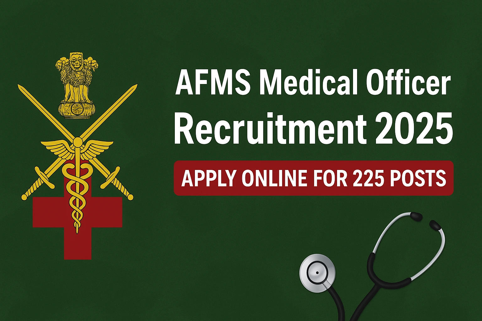 AFMS Medical Officer Recruitment 2025