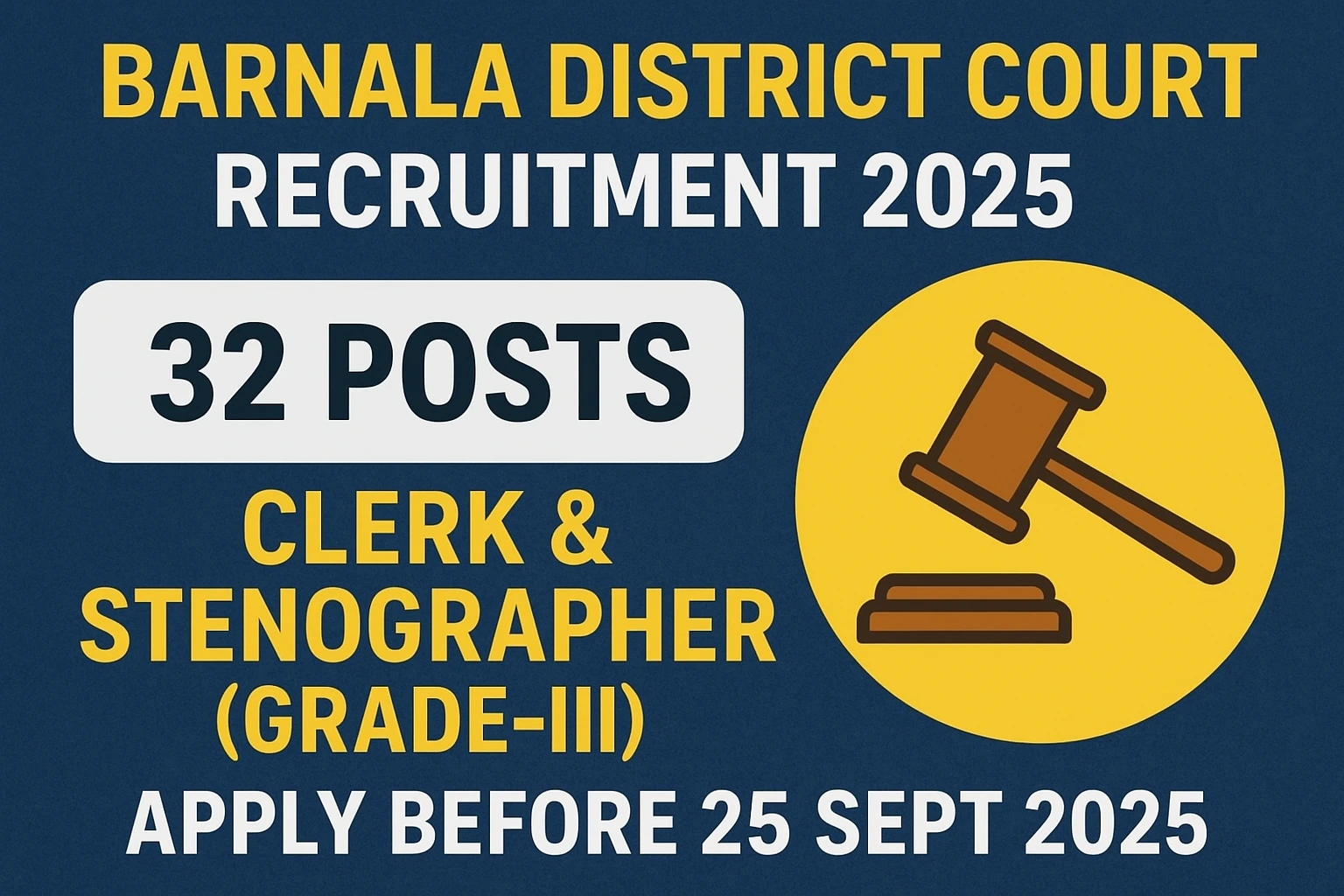 Barnala District Court Recruitment 2025