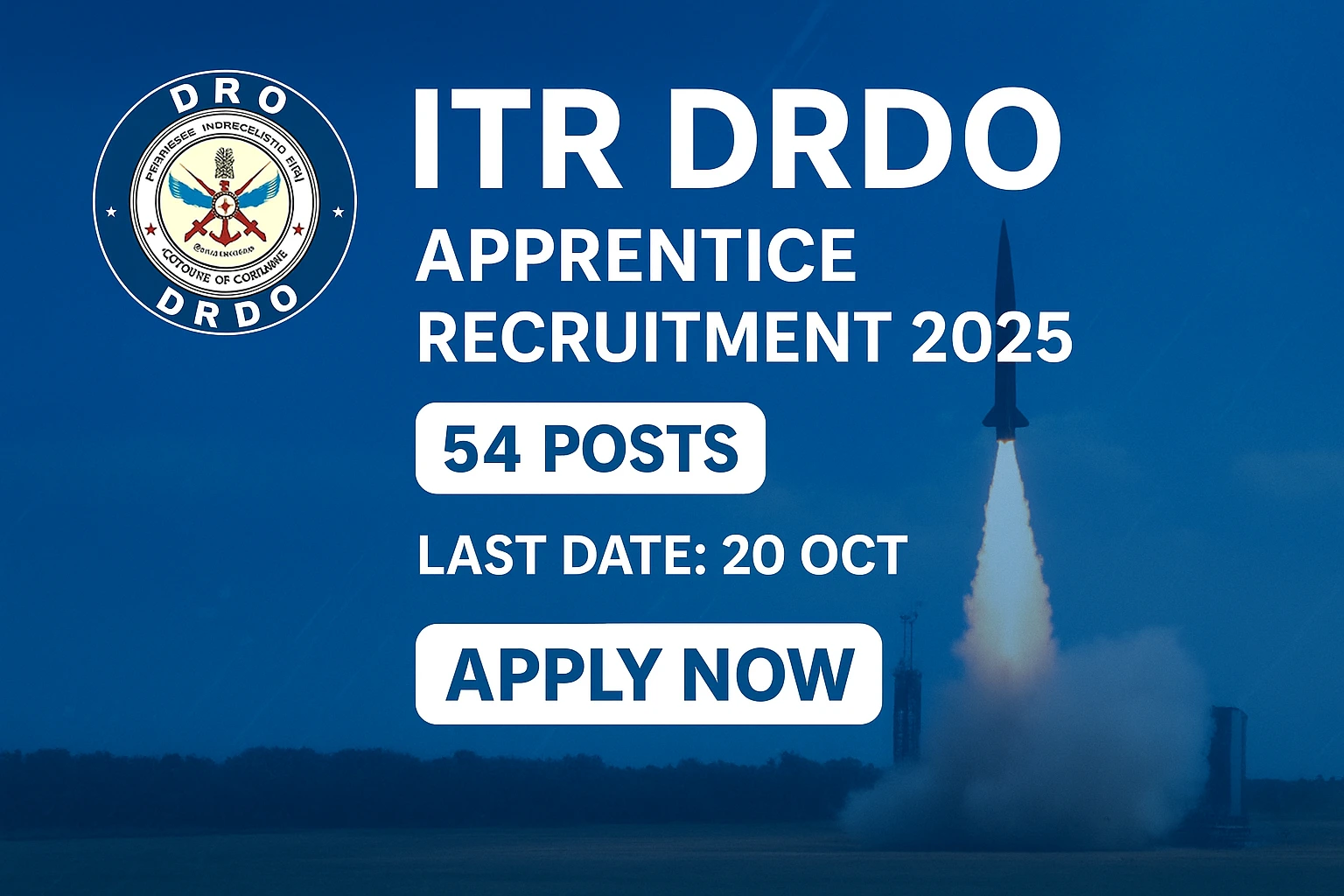 ITR DRDO Apprentice Recruitment 2025