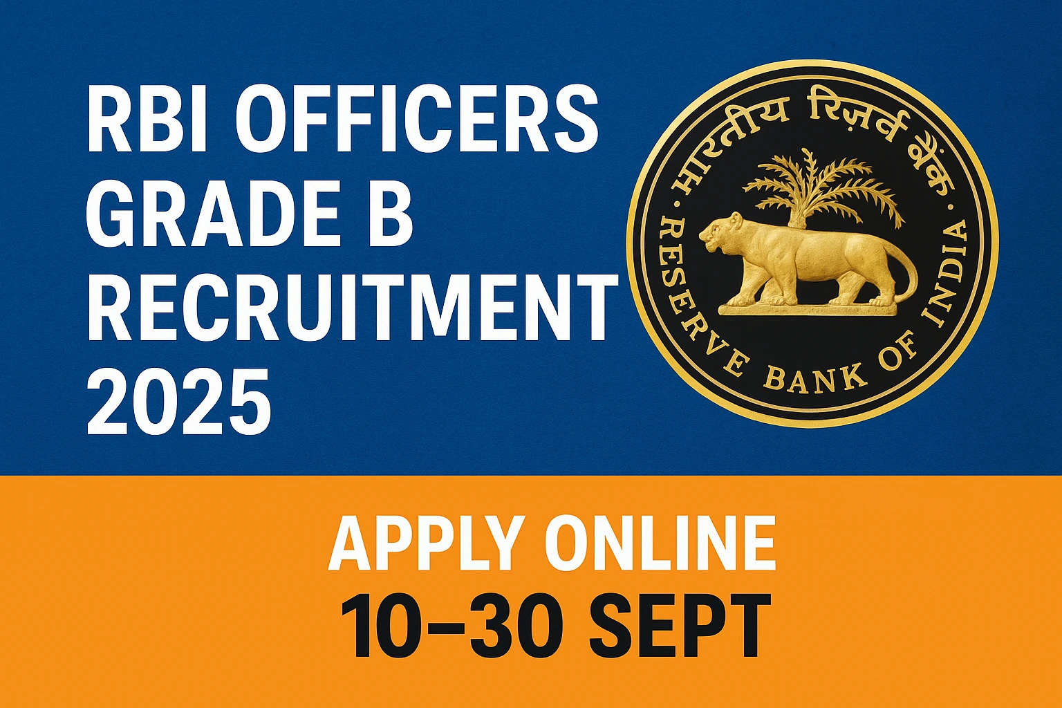 RBI Officers Grade B Recruitment 2025