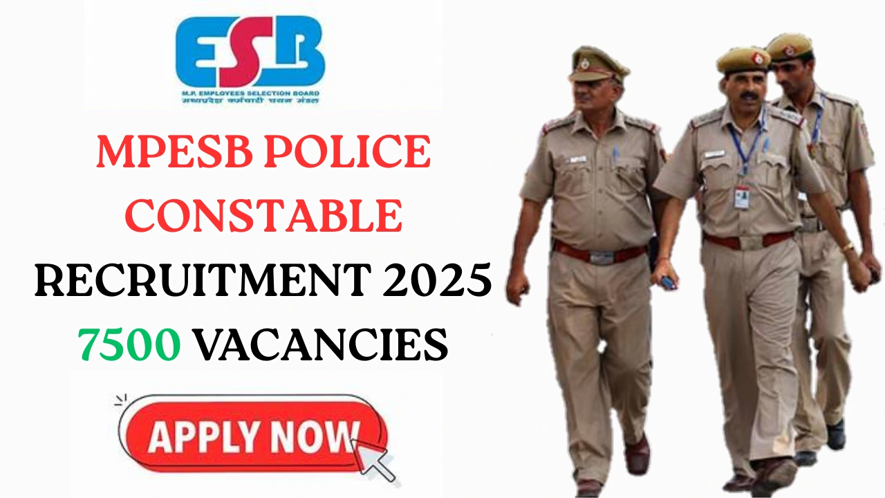 MPESB MP Police Constable Recruitment 2025