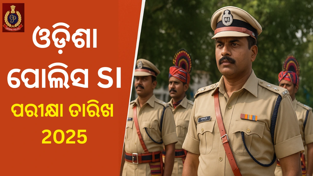 Odisha Police SI Exam Date 2025