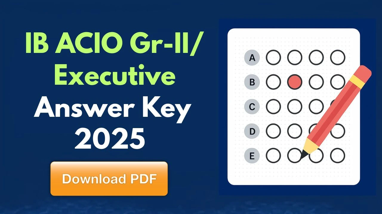 IB ACIO Answer Key 2025 Download